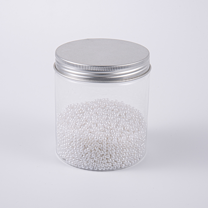 Vit pärlstil 3.0 mm broderi glaspärlor