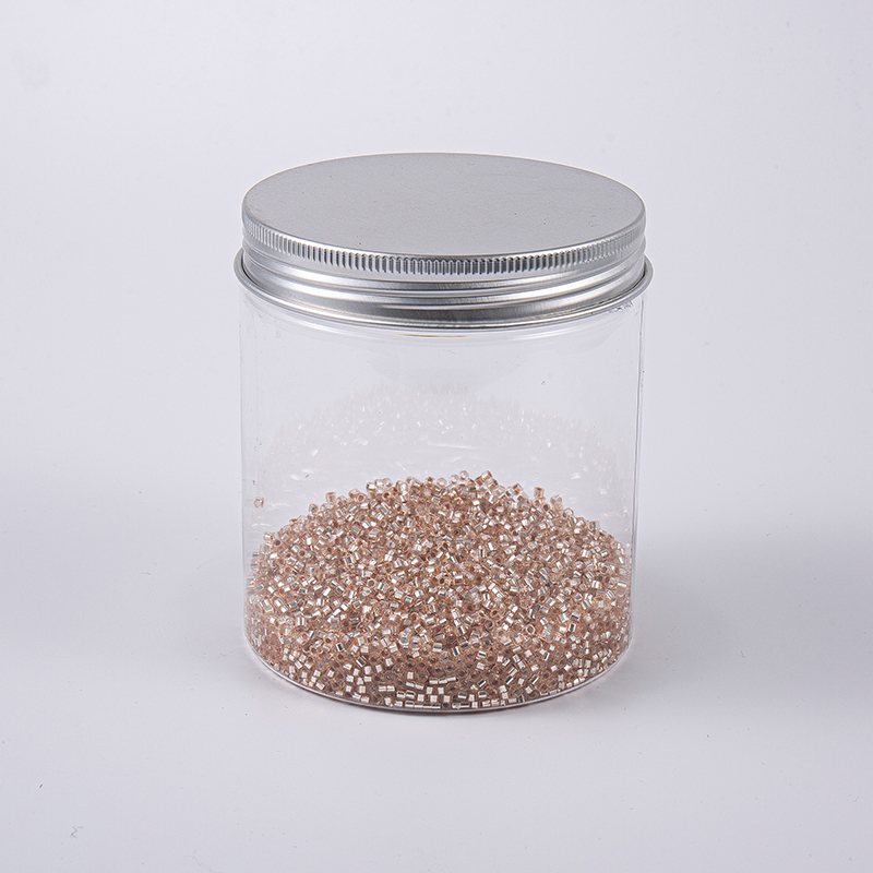 Columnar 3.0mm rosguldbroderi glaspärlor