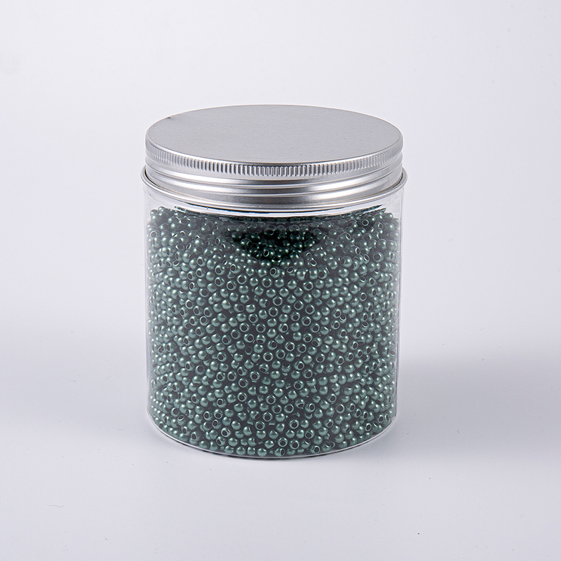 Svart pärlstil 3.0 mm broderi glaspärlor