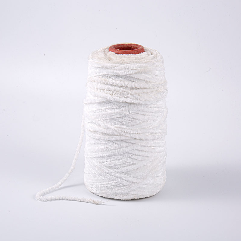 Chunky chenille garn polyester garn super skrymmande