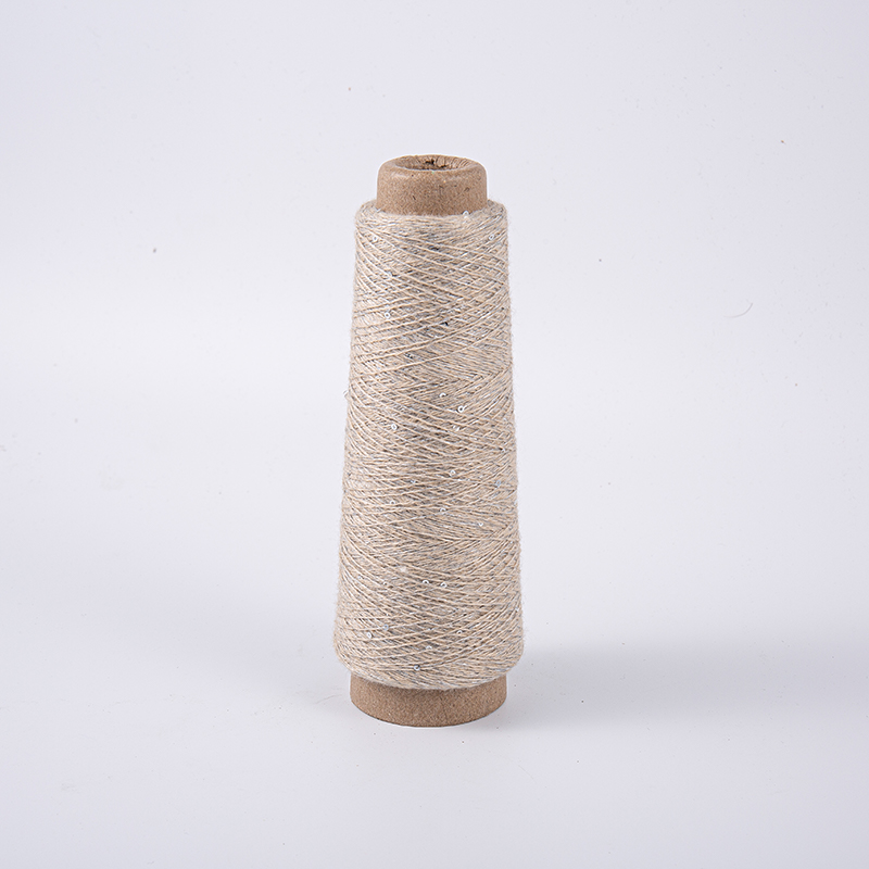 Metallisk blandad polyester paillett garn