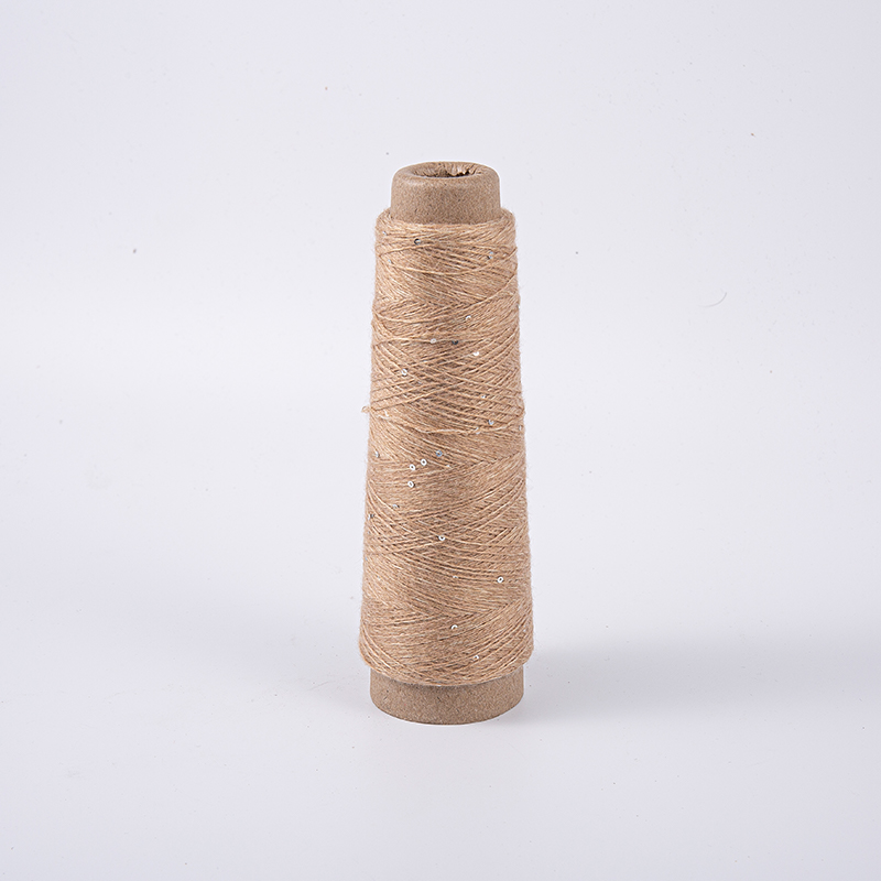 Paljetter Rose Gold Polyester Yarn