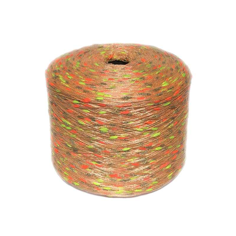 Rymdfärgad polyester fancy pom pom garn tandborste stickgarn